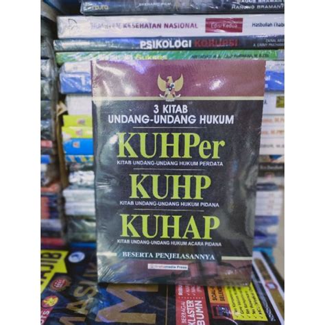 Jual Tiga Kitab Undang Undang Hukum Kuhper Kuhp Kuhap Beserta