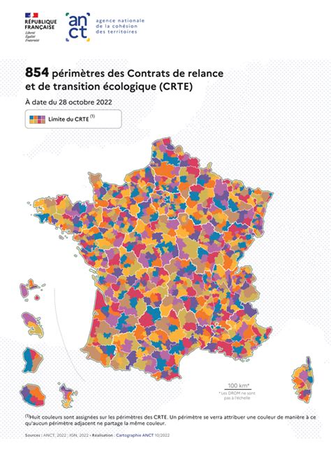 Carte des Contrats de relance et de transition écologique data gouv fr