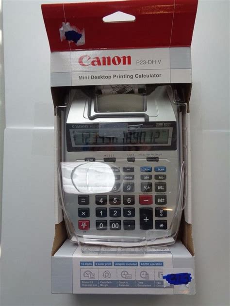 Canon P Dh V Mini Desktop Printing Calculator Brand New In Box