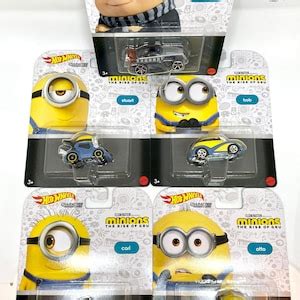 All Cars Minions The Rise Of Gru Hot Wheels Complete Set Etsy
