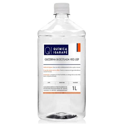Quimica Igarapé - Glicerina Bi Destilada QUÍMICA IGARAPÉ 1L - Glicerina - Magazine Luiza
