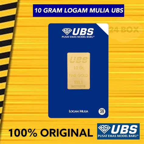 Jual Lm Ubs Gr Logam Mulia Emas Ubs Gram Shopee Indonesia