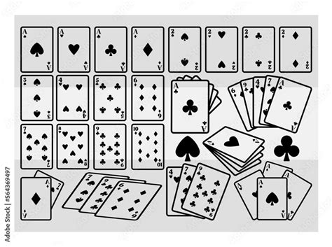 Playing Cards Svg Playing Cards Full Deck Playing Cards Aces Svg