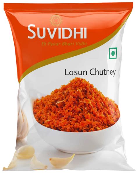 Suvidhi Lasun Chutney Pack Of 12 100gm Each 1200gm Jiomart