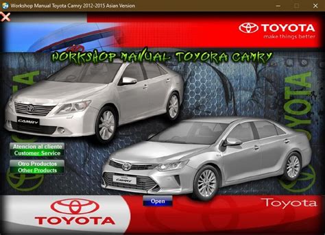 MANUAL DE TALLER Y REPARACION TOYOTA CAMRY AURION 2012 2015 Toyota