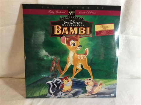 4 Walt Disney Animation Masterpiece Laserdiscs LD New Bambi Etsy