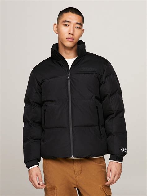 Tommy Hilfiger Th Warm Gore Tex New York Puffer Jacket In Black For Men