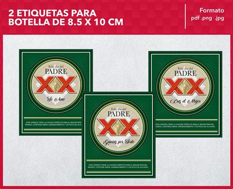 Printable Labels for Dos Equis Beer Bottles Happy Father's Day Father's ...