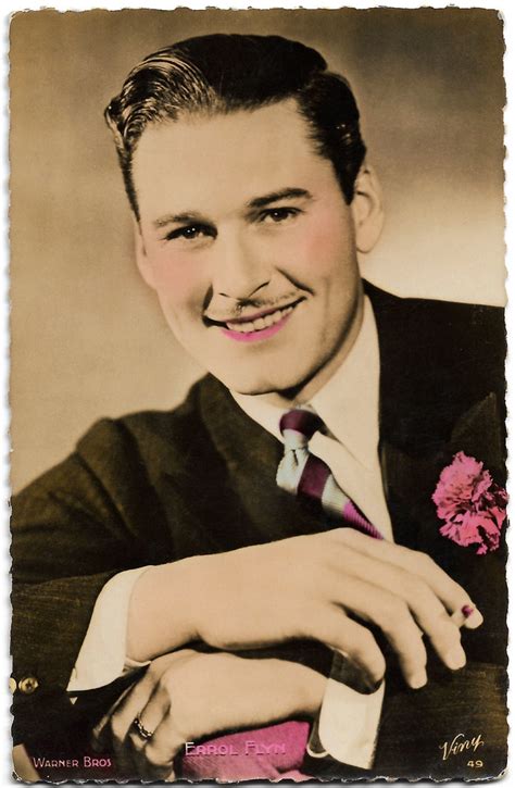 Errol Flynn French Postcard By Viny No Photo Warner Flickr