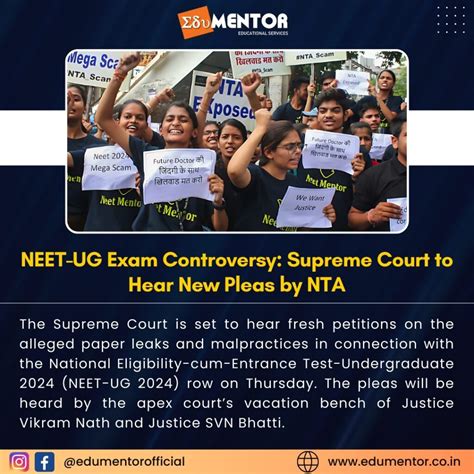 Neet Ug Exam Row Supreme Court To Hear Fresh Batch Of Pleas By Nta