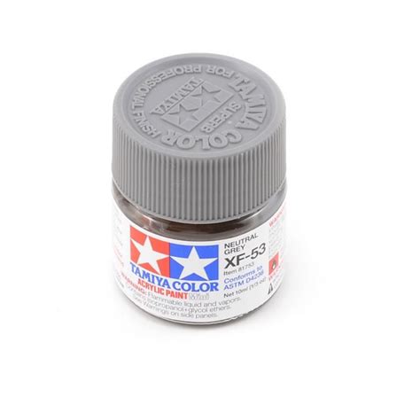 Tamiya Tamiya XF 53 Acrylic Mini Flat Neutral Gray Paint 10ml 81753