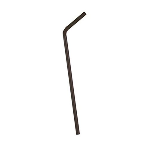 Unique Industries Black Flexible Plastic Straws 50 Count