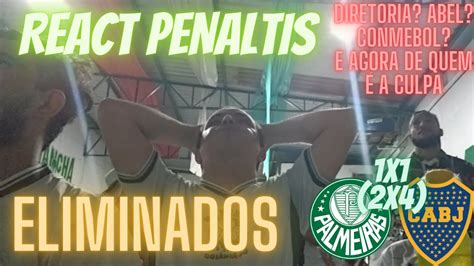 React Penaltis PALMEIRAS x Boca Juniors VERDÃO NÃO CONSEGUE SE IMPOR