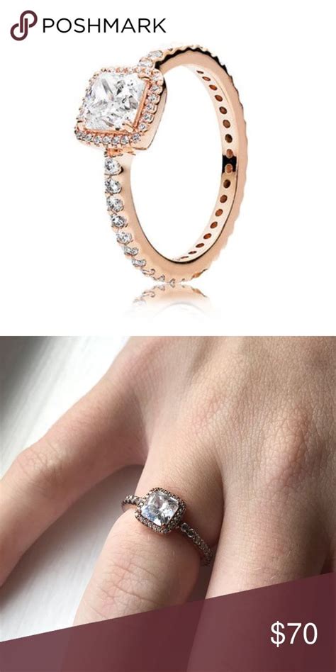 Pandora Promise Ring Rose Gold With Images Jewelry Pandora Jewelry