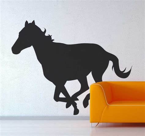 Horse Silhouette Wall Sticker - TenStickers