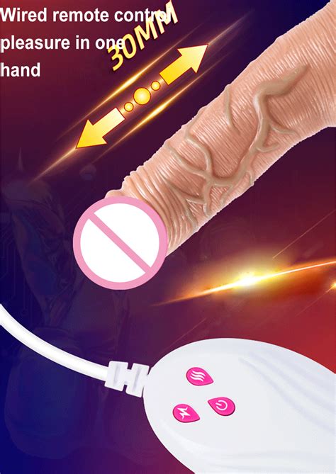 Telescopic Vibrating Thrusting Realistic Dildo Seductiva