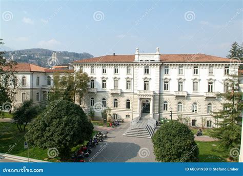 The University Building at Lugano on the Italian Part of Switzer Editorial Image - Image of ...