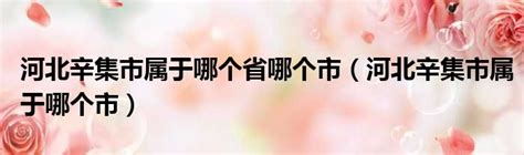 河北辛集市属于哪个省哪个市河北辛集市属于哪个市 51房产网