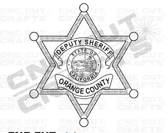 Orange County Sheriff Vector - Etsy