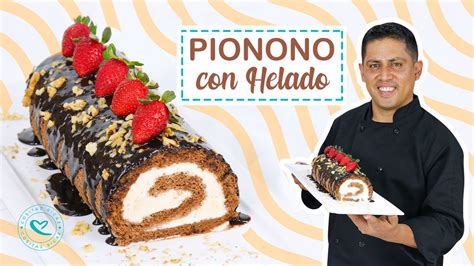 Delicioso PIONONO con HELADO receta fácil Cositaz Ricaz YouTube