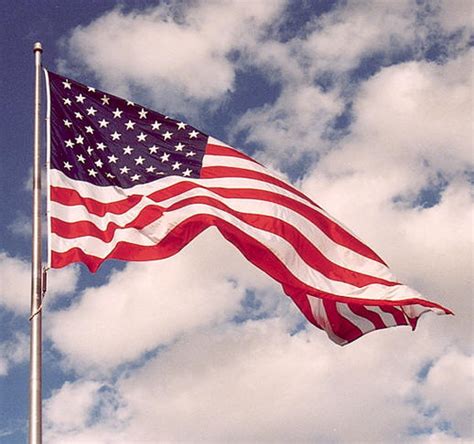 Animated American Flag Waving In The Wind