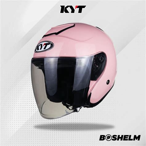 Jual Helm Kyt Kyoto Solid Light Peach Helm Half Face Sni Shopee Indonesia