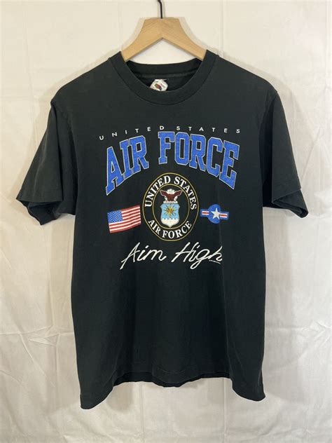 Military × Us Air Force × Vintage Single Stitch AIR FORCE Distressed