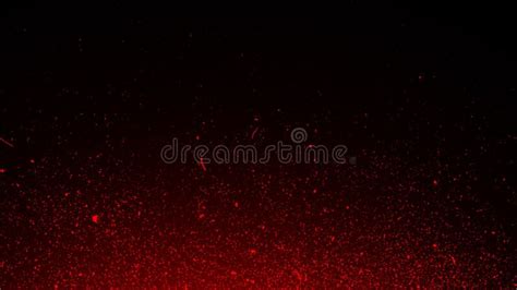 Red Effect Dust Debris Isolated On Background Motion Powder Spray