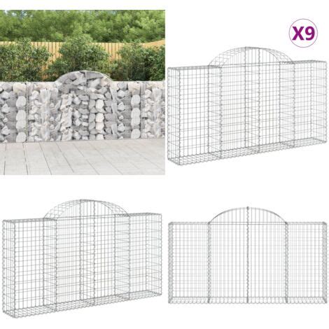 Paniers Gabions Arqu S Pcs X X Cm Fer Galvanis Panier