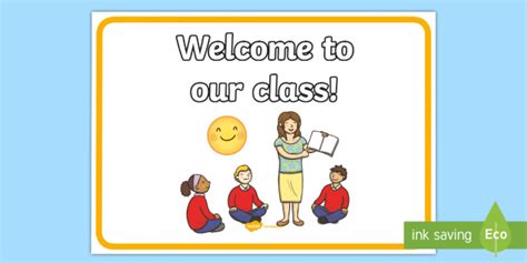 Free Welcome To Our Class Display Poster Teacher Made