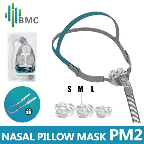 BMC mascarilla de almohadas nasales P2 para dormir máscara CPAP ligera