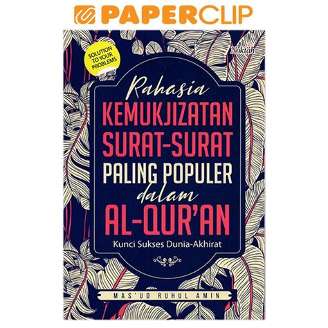 Jual RAHASIA KEMUKJIZATAN SURAT SURAT PALING POPULER DALAM AL QURAN