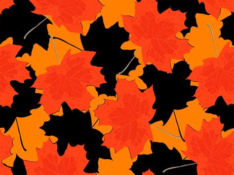 Halloween Leaves - Something Different Linen