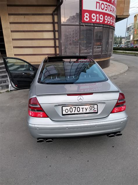 AMG спойлер — Mercedes-Benz E-class (W211), 3,2 л, 2002 года | тюнинг ...