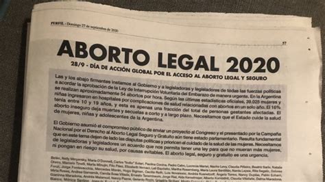 Más De 500 Personalidades Pidieron Por La Despenalización Del Aborto