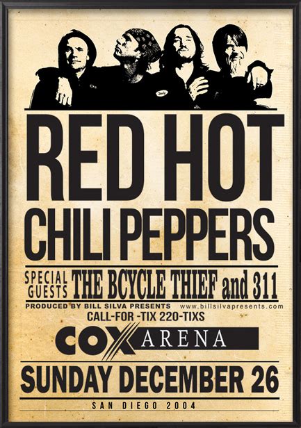 Music Posters Shop 6 Best Red Hot Chili Peppers Artworks
