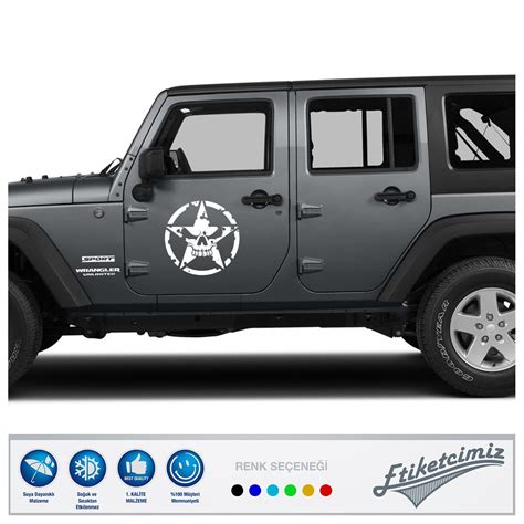 Jeep Star Sticker Off Road Oto Sticker