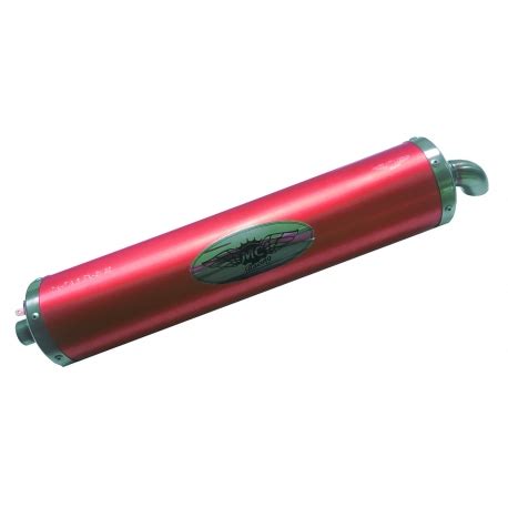 Homologated RED Look KZ Muffler Exhaust Silencer On Offer Buy Now