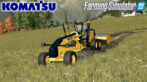 Fs22 Release 🚧komatsu Gd 655 Motor Grader Terrafarm Ready 🚧