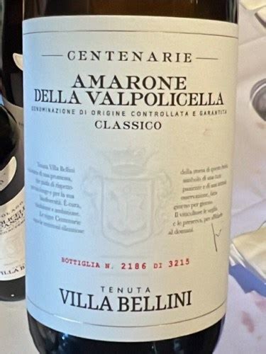 Villa Bellini Centenarie Amarone Della Valpolicella Classico Vivino