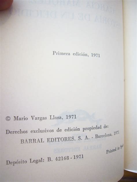 GarcÍa MÁrquez Historia De Un Deicidio By Mario Vargas Llosa