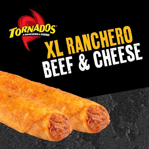 Ranchero Beef & Cheese XL Tornados®️ 3.75 oz - Ruiz Foodservice