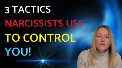 Tactics Narcissists Use To Control You F O G YouTube