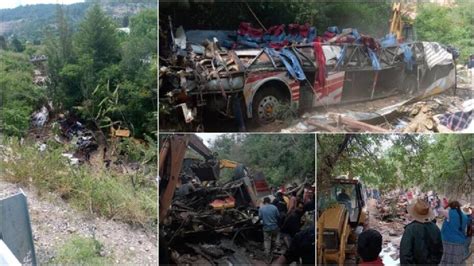 Autobús De Pasajeros Cae A Un Barranco En Oaxaca Reportan 26 Muertos