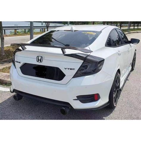 Honda Civic Fc Pp Rear Side Lips Lips Rear Diffuser Design Shopee