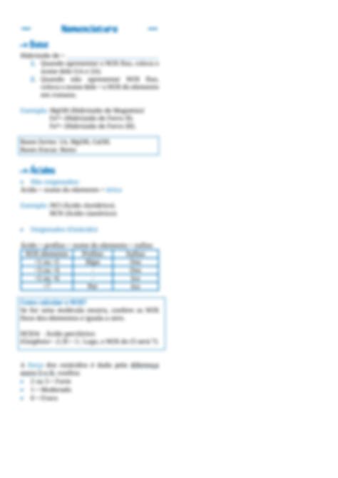 SOLUTION Resumo Qu Mica Geral 02 Teoria Cido Bases E Nomenclatura