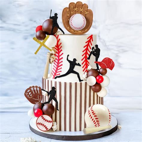 Baseball Cake Decorations Sports Theme Party Decoration Supplies ...