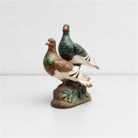 Plaster Traditional Two Dove Figure Circa 1950 For Sale At 1stdibs