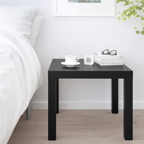 LACK Side table, black, 22x22 " - IKEA