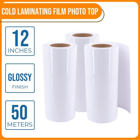 Cold Laminating Film Photo Top Roll Inches X Mtrs Glossy Yasen